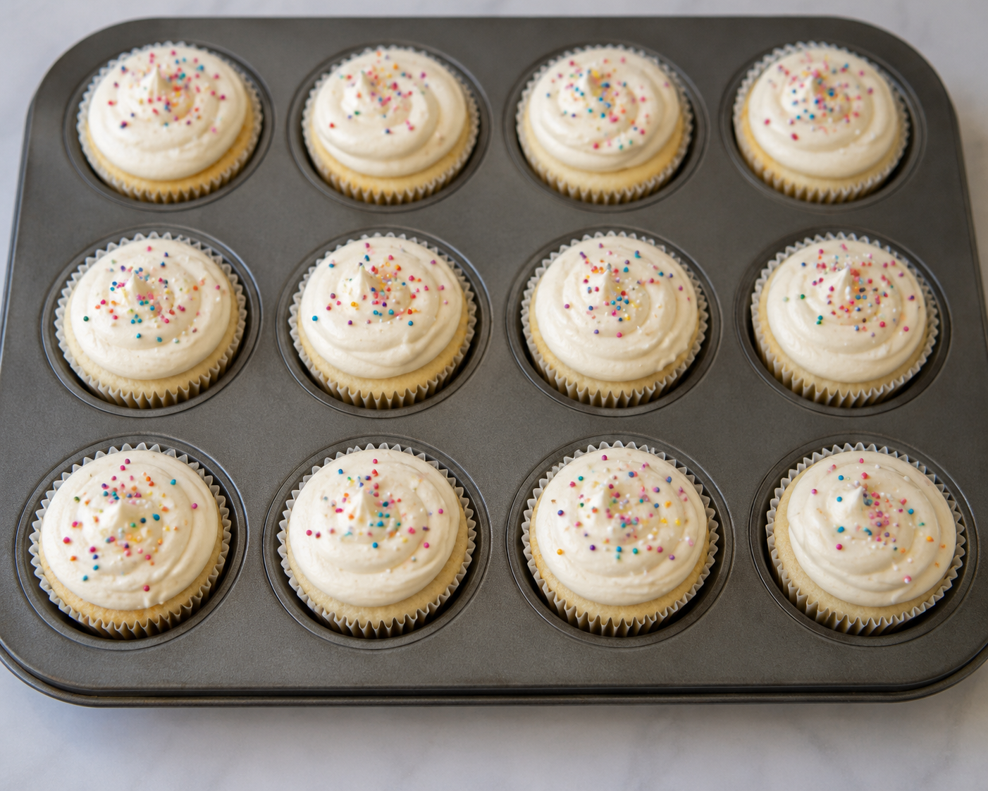 Sourdough Vanilla Cupcakes Recipe